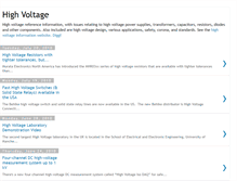 Tablet Screenshot of high-voltage.highvoltageinfo.com